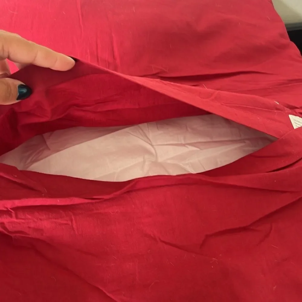 Pottery Barn Red Euro Sham